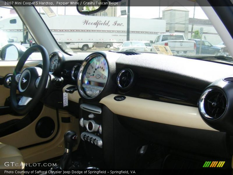 Pepper White / Gravity Tuscan Beige 2007 Mini Cooper S Hardtop