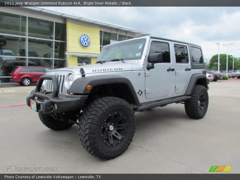 Bright Silver Metallic / Black 2011 Jeep Wrangler Unlimited Rubicon 4x4