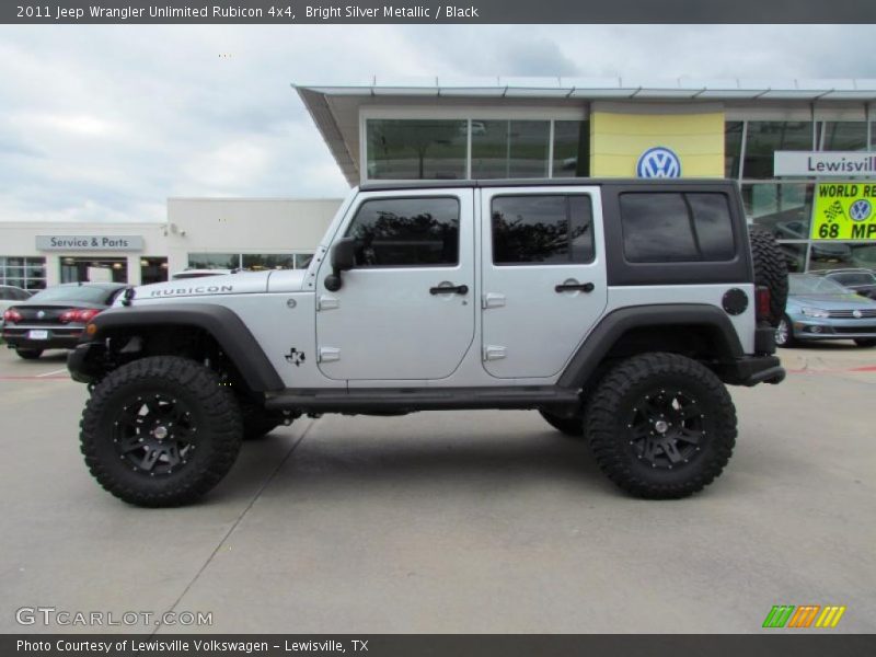 Bright Silver Metallic / Black 2011 Jeep Wrangler Unlimited Rubicon 4x4