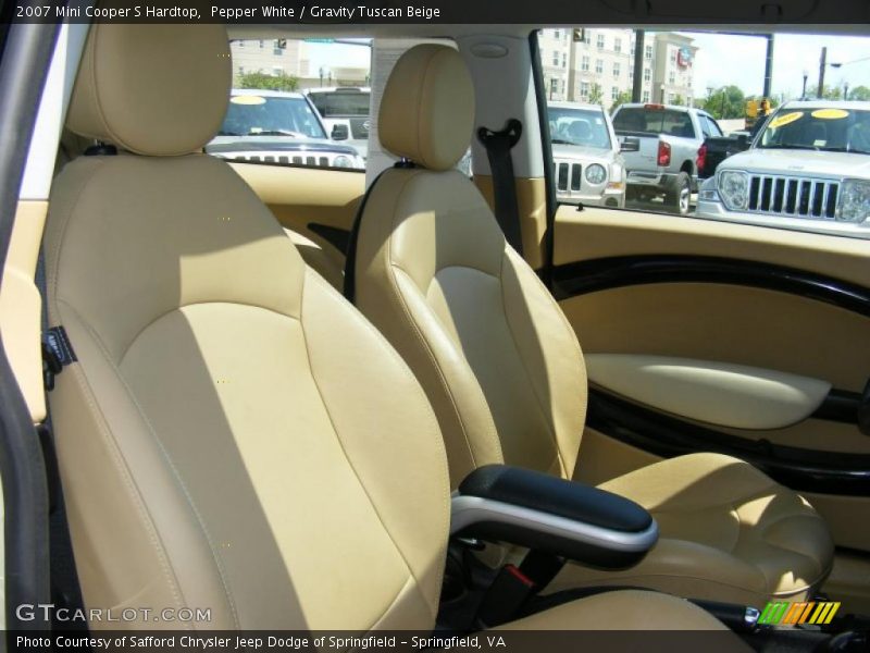 Pepper White / Gravity Tuscan Beige 2007 Mini Cooper S Hardtop