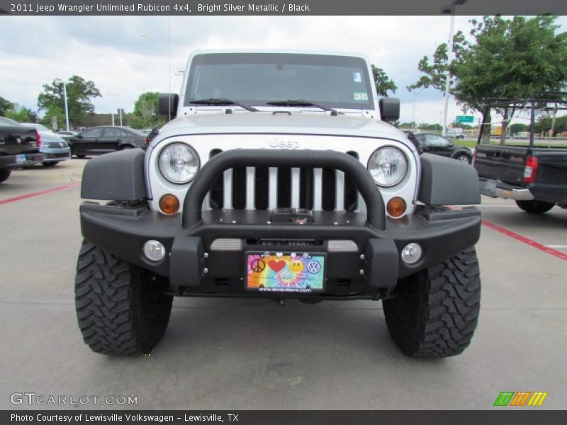 Bright Silver Metallic / Black 2011 Jeep Wrangler Unlimited Rubicon 4x4