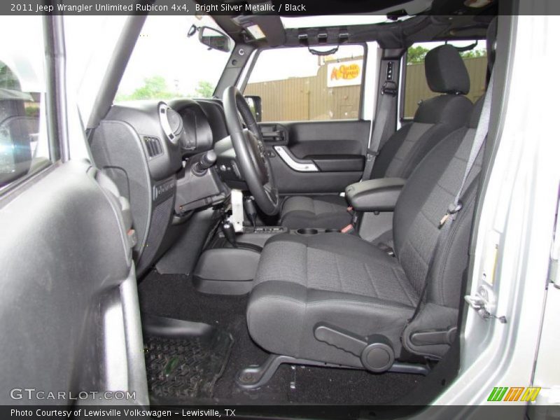 Bright Silver Metallic / Black 2011 Jeep Wrangler Unlimited Rubicon 4x4