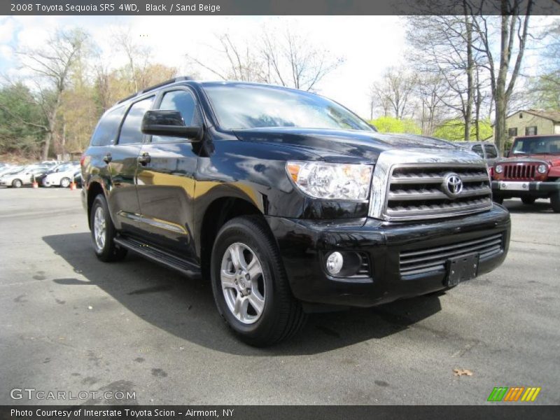 Black / Sand Beige 2008 Toyota Sequoia SR5 4WD
