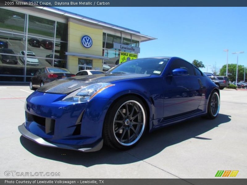 Daytona Blue Metallic / Carbon 2005 Nissan 350Z Coupe