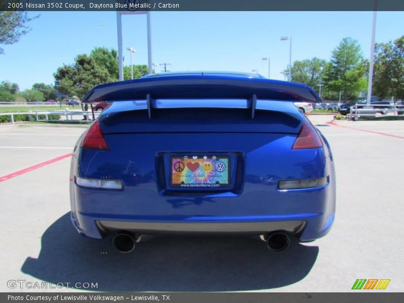 Daytona Blue Metallic / Carbon 2005 Nissan 350Z Coupe