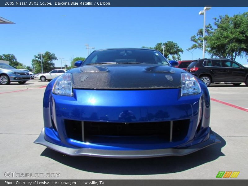 Daytona Blue Metallic / Carbon 2005 Nissan 350Z Coupe