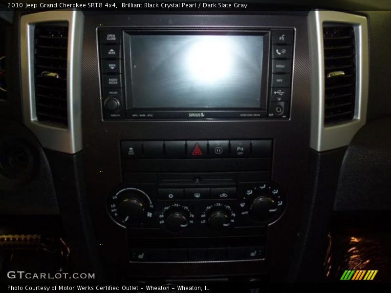Brilliant Black Crystal Pearl / Dark Slate Gray 2010 Jeep Grand Cherokee SRT8 4x4