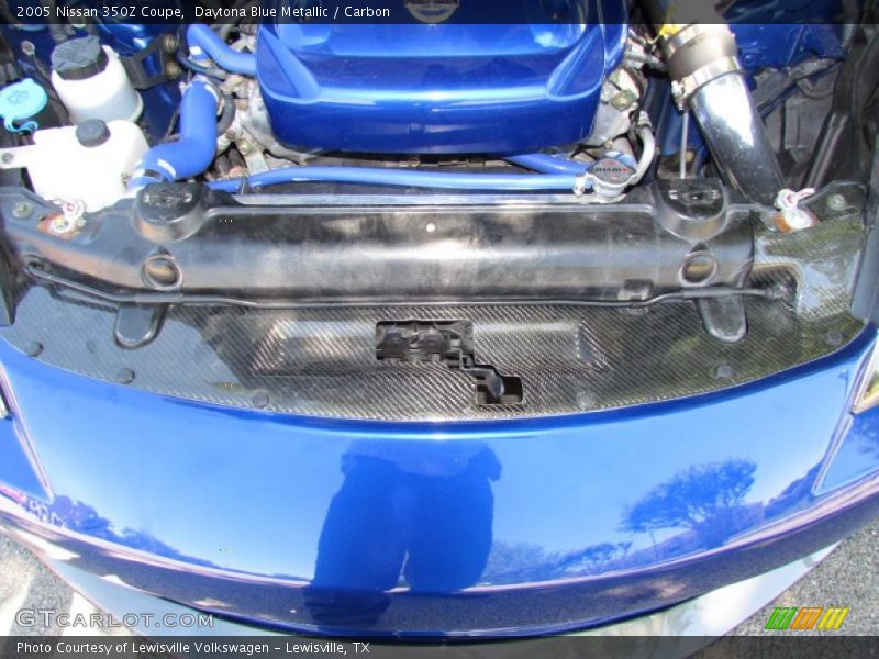 Daytona Blue Metallic / Carbon 2005 Nissan 350Z Coupe