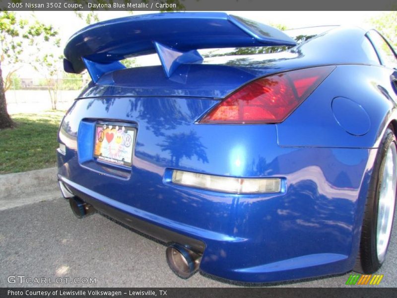 Daytona Blue Metallic / Carbon 2005 Nissan 350Z Coupe