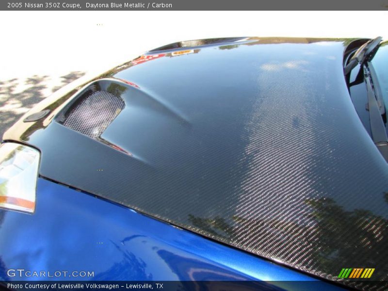 Daytona Blue Metallic / Carbon 2005 Nissan 350Z Coupe