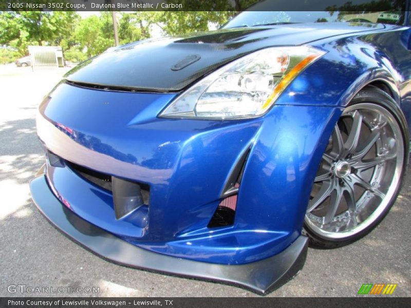 Daytona Blue Metallic / Carbon 2005 Nissan 350Z Coupe