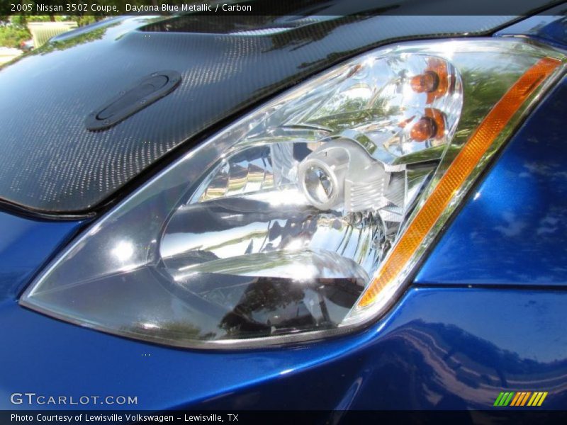 Daytona Blue Metallic / Carbon 2005 Nissan 350Z Coupe
