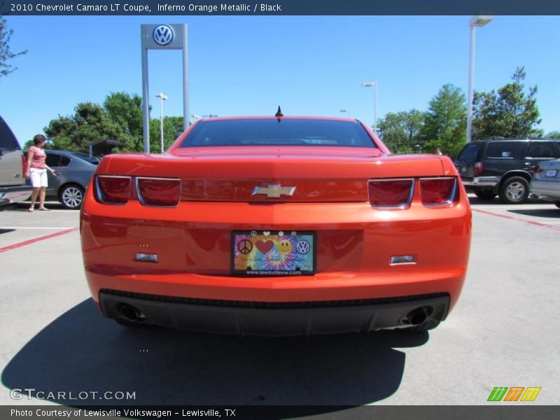 Inferno Orange Metallic / Black 2010 Chevrolet Camaro LT Coupe