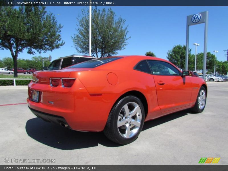 Inferno Orange Metallic / Black 2010 Chevrolet Camaro LT Coupe