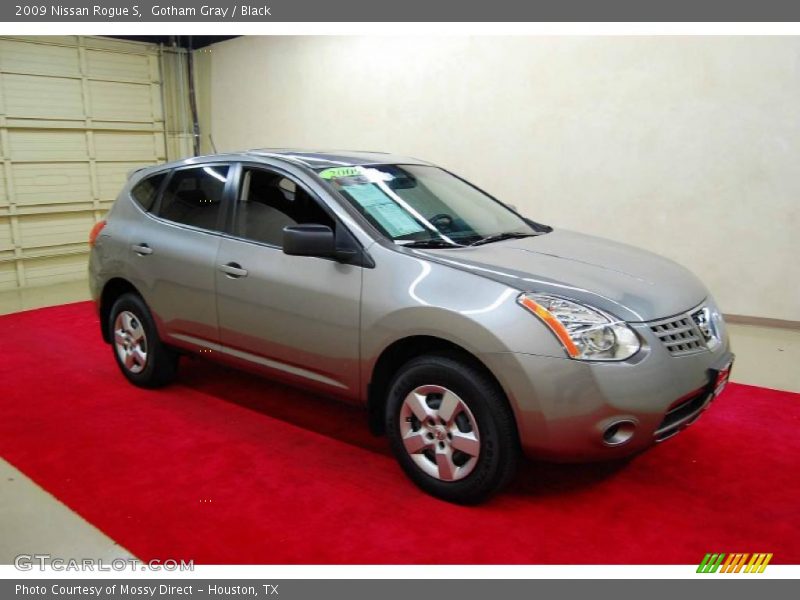 Gotham Gray / Black 2009 Nissan Rogue S