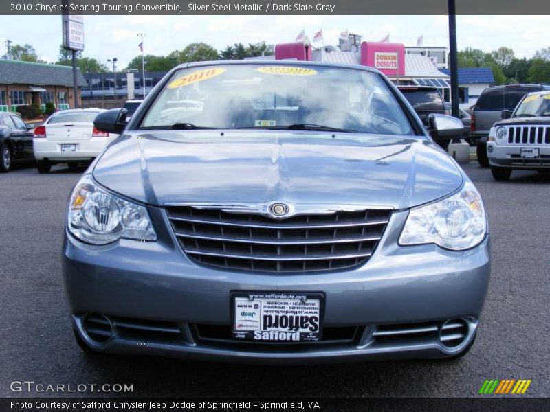 Silver Steel Metallic / Dark Slate Gray 2010 Chrysler Sebring Touring Convertible
