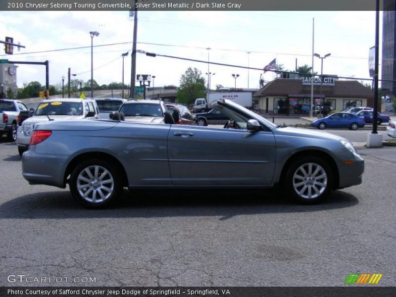 Silver Steel Metallic / Dark Slate Gray 2010 Chrysler Sebring Touring Convertible