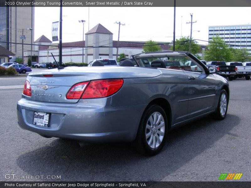 Silver Steel Metallic / Dark Slate Gray 2010 Chrysler Sebring Touring Convertible