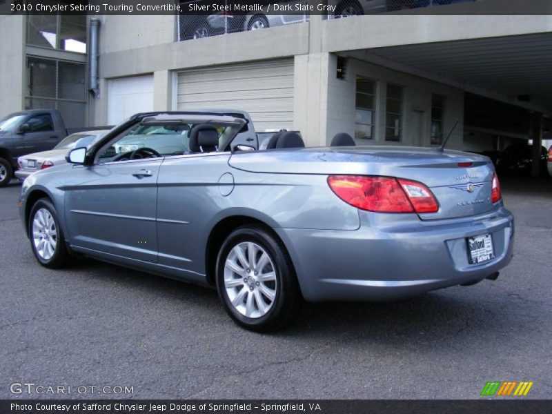 Silver Steel Metallic / Dark Slate Gray 2010 Chrysler Sebring Touring Convertible