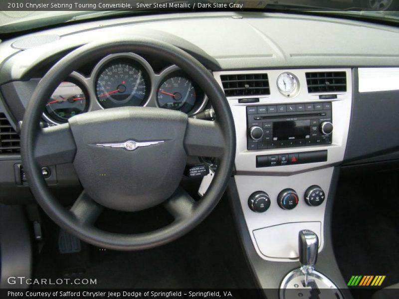 Silver Steel Metallic / Dark Slate Gray 2010 Chrysler Sebring Touring Convertible