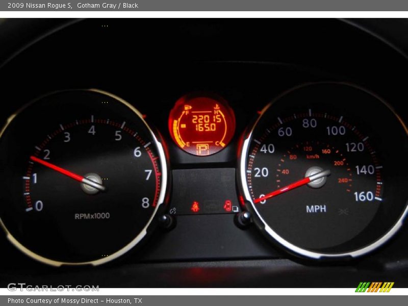 Gotham Gray / Black 2009 Nissan Rogue S