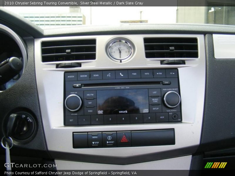 Silver Steel Metallic / Dark Slate Gray 2010 Chrysler Sebring Touring Convertible