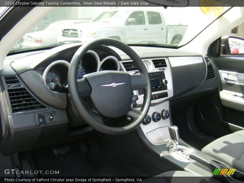 Silver Steel Metallic / Dark Slate Gray 2010 Chrysler Sebring Touring Convertible