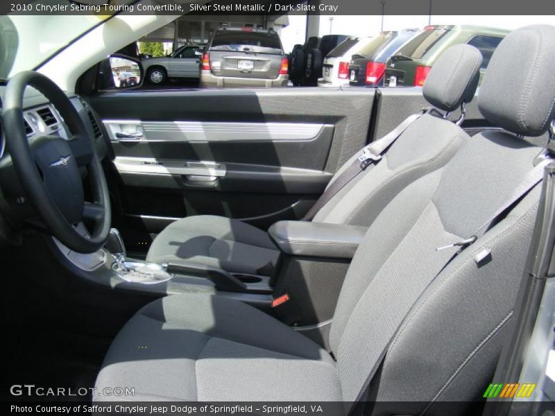 Silver Steel Metallic / Dark Slate Gray 2010 Chrysler Sebring Touring Convertible