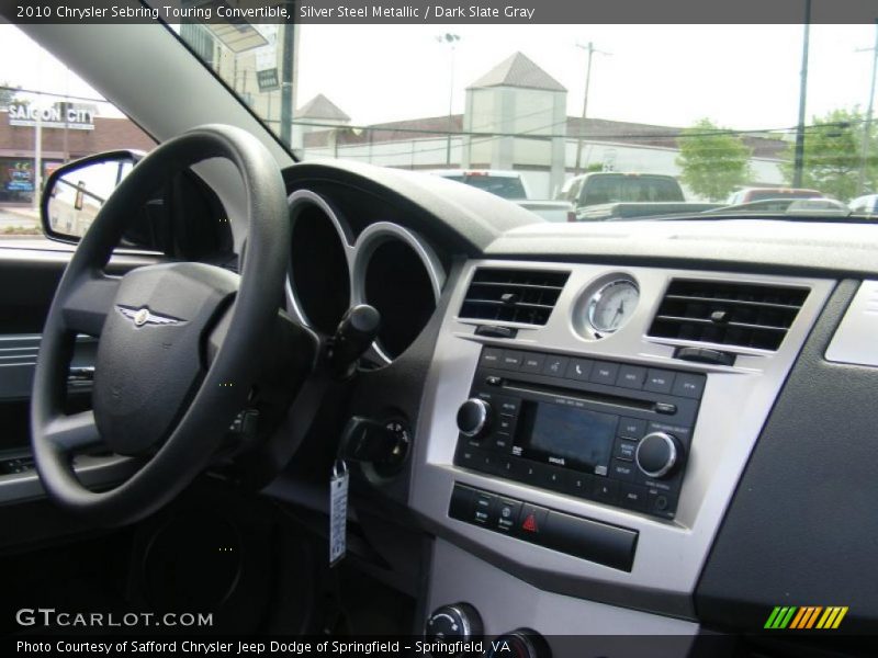 Silver Steel Metallic / Dark Slate Gray 2010 Chrysler Sebring Touring Convertible