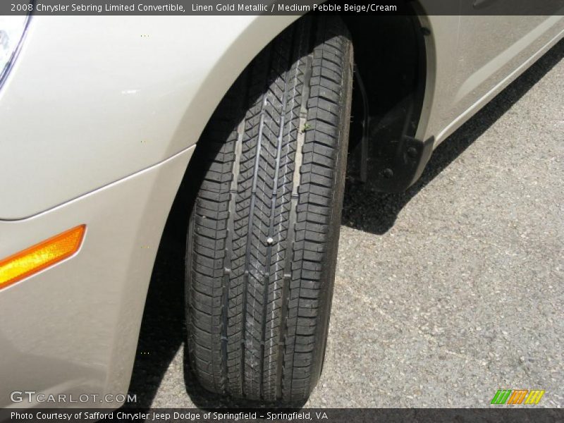 Linen Gold Metallic / Medium Pebble Beige/Cream 2008 Chrysler Sebring Limited Convertible