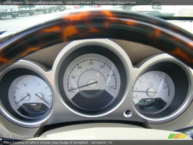 Linen Gold Metallic / Medium Pebble Beige/Cream 2008 Chrysler Sebring Limited Convertible