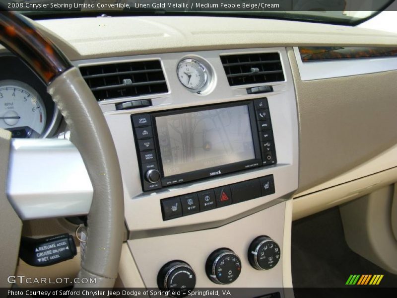 Linen Gold Metallic / Medium Pebble Beige/Cream 2008 Chrysler Sebring Limited Convertible