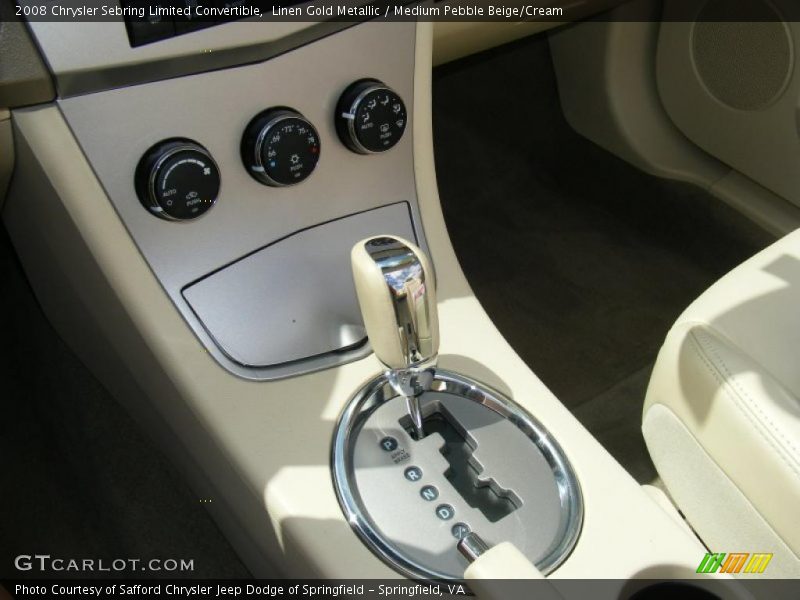 Linen Gold Metallic / Medium Pebble Beige/Cream 2008 Chrysler Sebring Limited Convertible