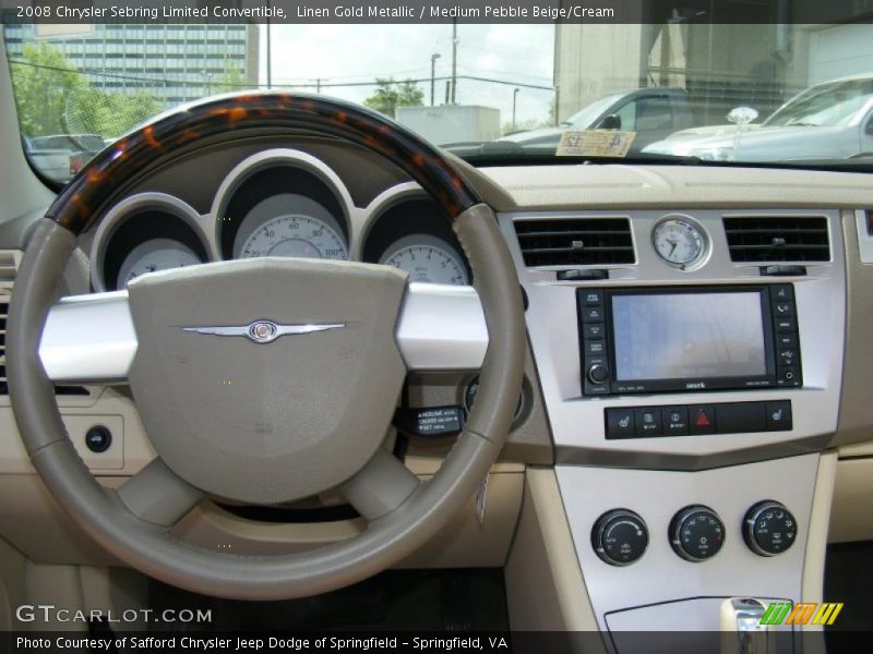 Linen Gold Metallic / Medium Pebble Beige/Cream 2008 Chrysler Sebring Limited Convertible