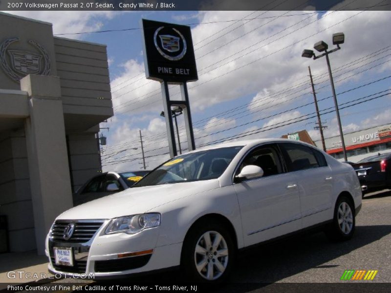 Candy White / Black 2007 Volkswagen Passat 2.0T Sedan