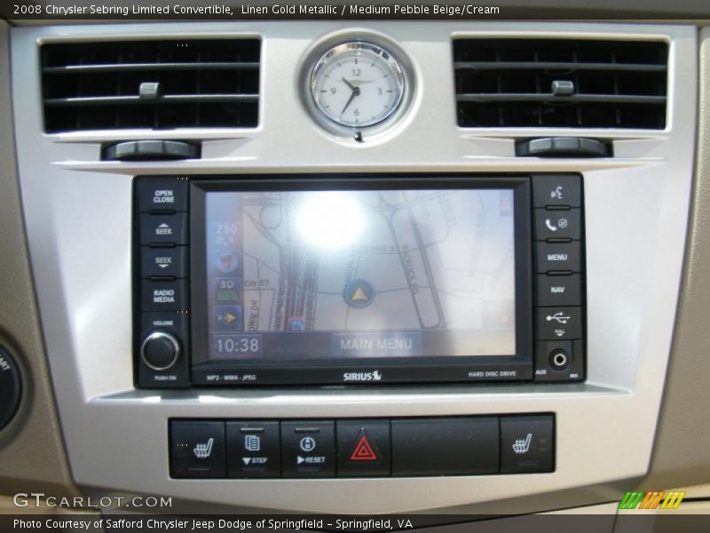 Linen Gold Metallic / Medium Pebble Beige/Cream 2008 Chrysler Sebring Limited Convertible