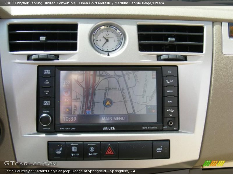 Linen Gold Metallic / Medium Pebble Beige/Cream 2008 Chrysler Sebring Limited Convertible
