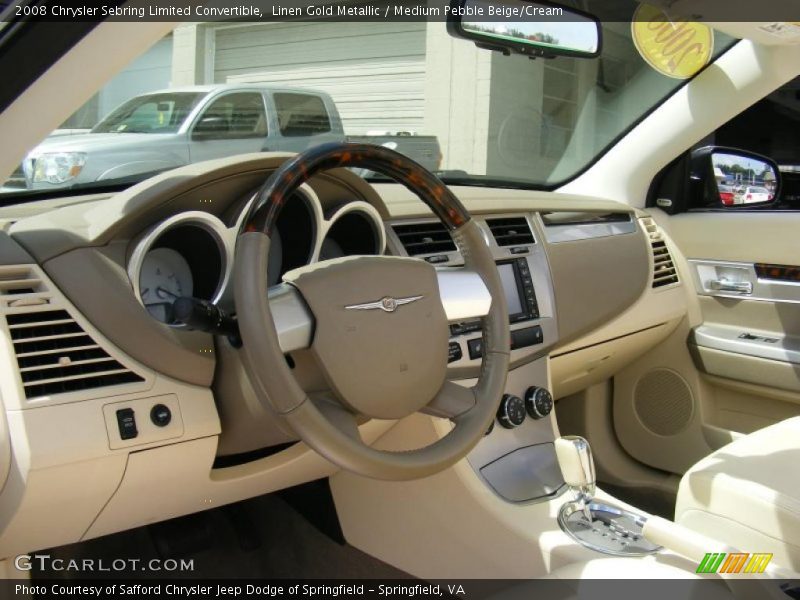 Linen Gold Metallic / Medium Pebble Beige/Cream 2008 Chrysler Sebring Limited Convertible