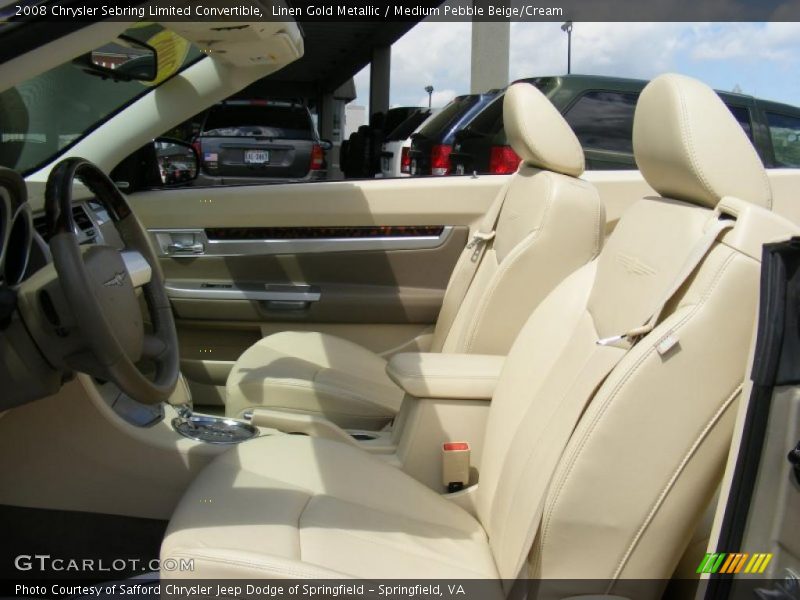 Linen Gold Metallic / Medium Pebble Beige/Cream 2008 Chrysler Sebring Limited Convertible