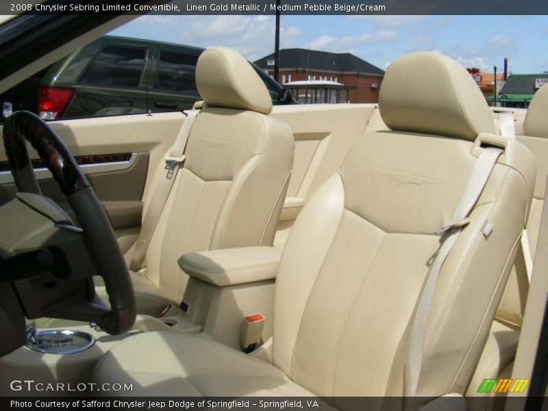 Linen Gold Metallic / Medium Pebble Beige/Cream 2008 Chrysler Sebring Limited Convertible