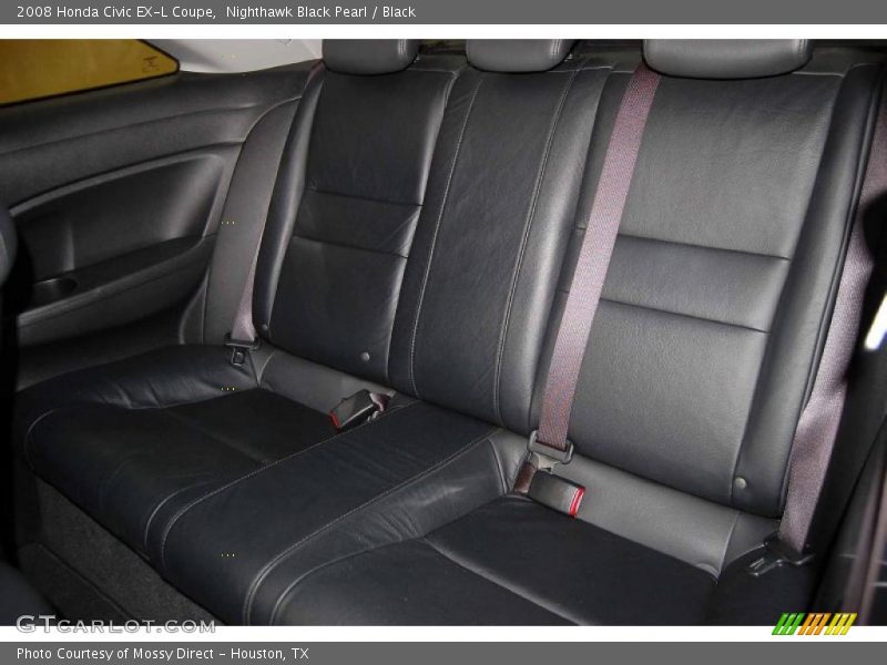 Nighthawk Black Pearl / Black 2008 Honda Civic EX-L Coupe