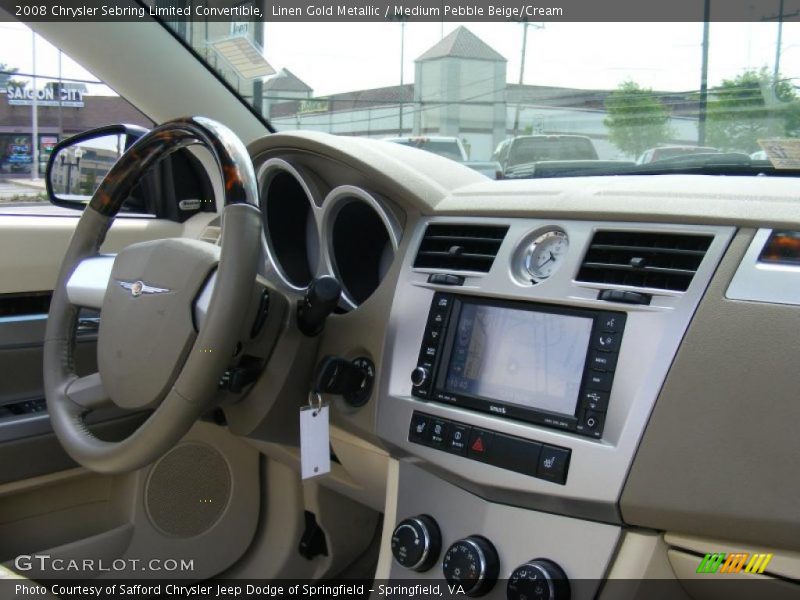 Linen Gold Metallic / Medium Pebble Beige/Cream 2008 Chrysler Sebring Limited Convertible