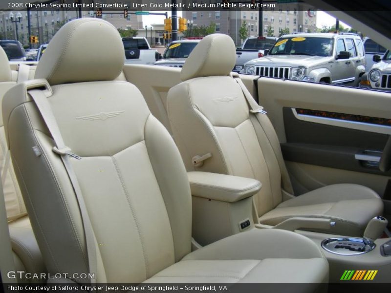 Linen Gold Metallic / Medium Pebble Beige/Cream 2008 Chrysler Sebring Limited Convertible