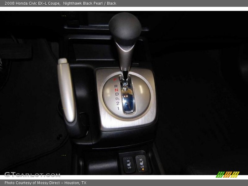 Nighthawk Black Pearl / Black 2008 Honda Civic EX-L Coupe