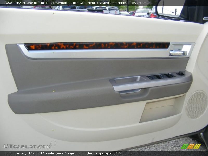 Linen Gold Metallic / Medium Pebble Beige/Cream 2008 Chrysler Sebring Limited Convertible