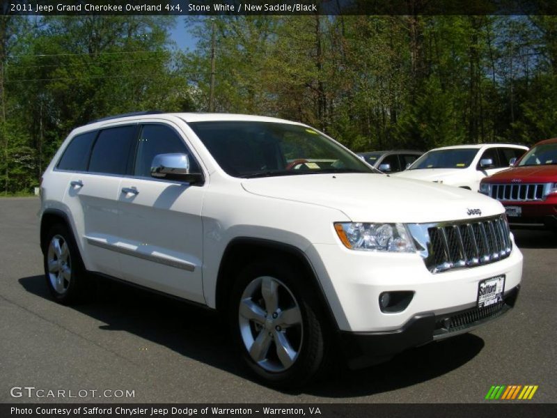Stone White / New Saddle/Black 2011 Jeep Grand Cherokee Overland 4x4
