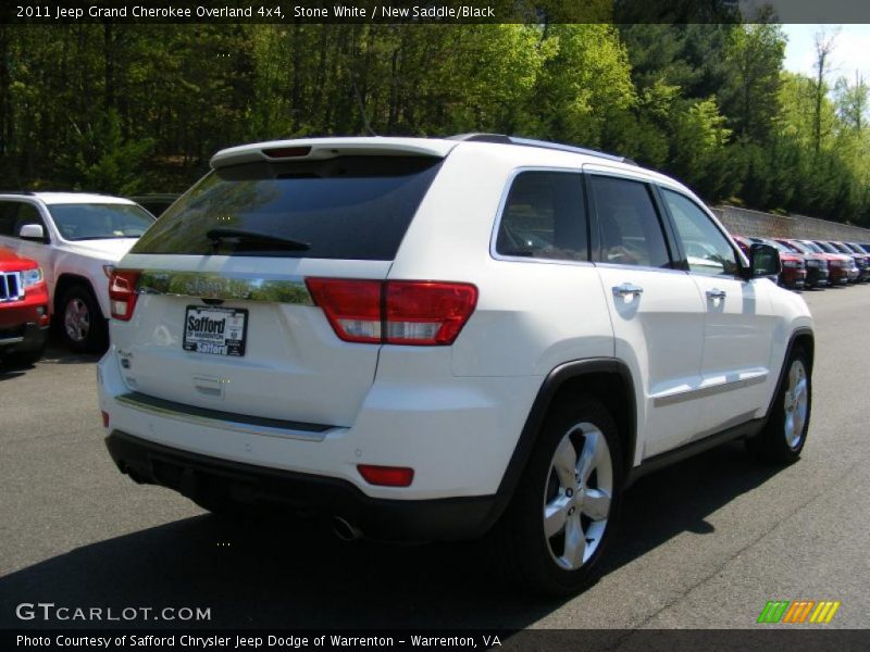 Stone White / New Saddle/Black 2011 Jeep Grand Cherokee Overland 4x4