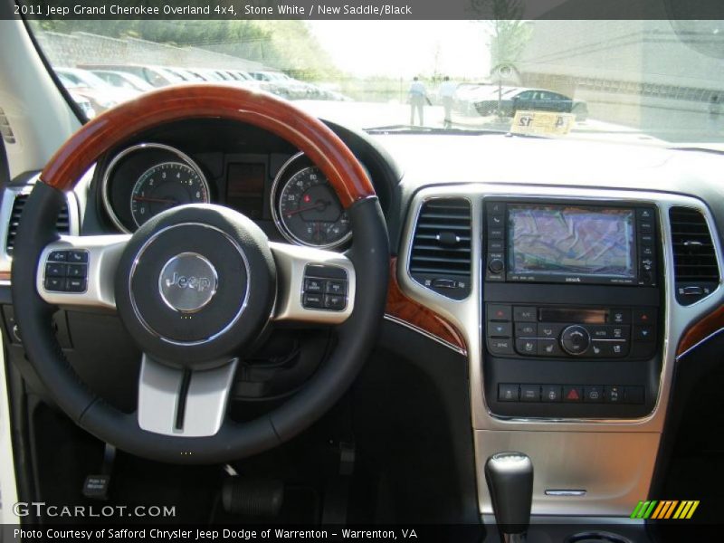 Stone White / New Saddle/Black 2011 Jeep Grand Cherokee Overland 4x4