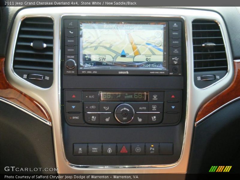 Stone White / New Saddle/Black 2011 Jeep Grand Cherokee Overland 4x4