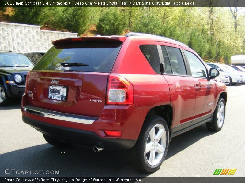 Deep Cherry Red Crystal Pearl / Dark Slate Gray/Light Pebble Beige 2011 Jeep Compass 2.4 Limited 4x4